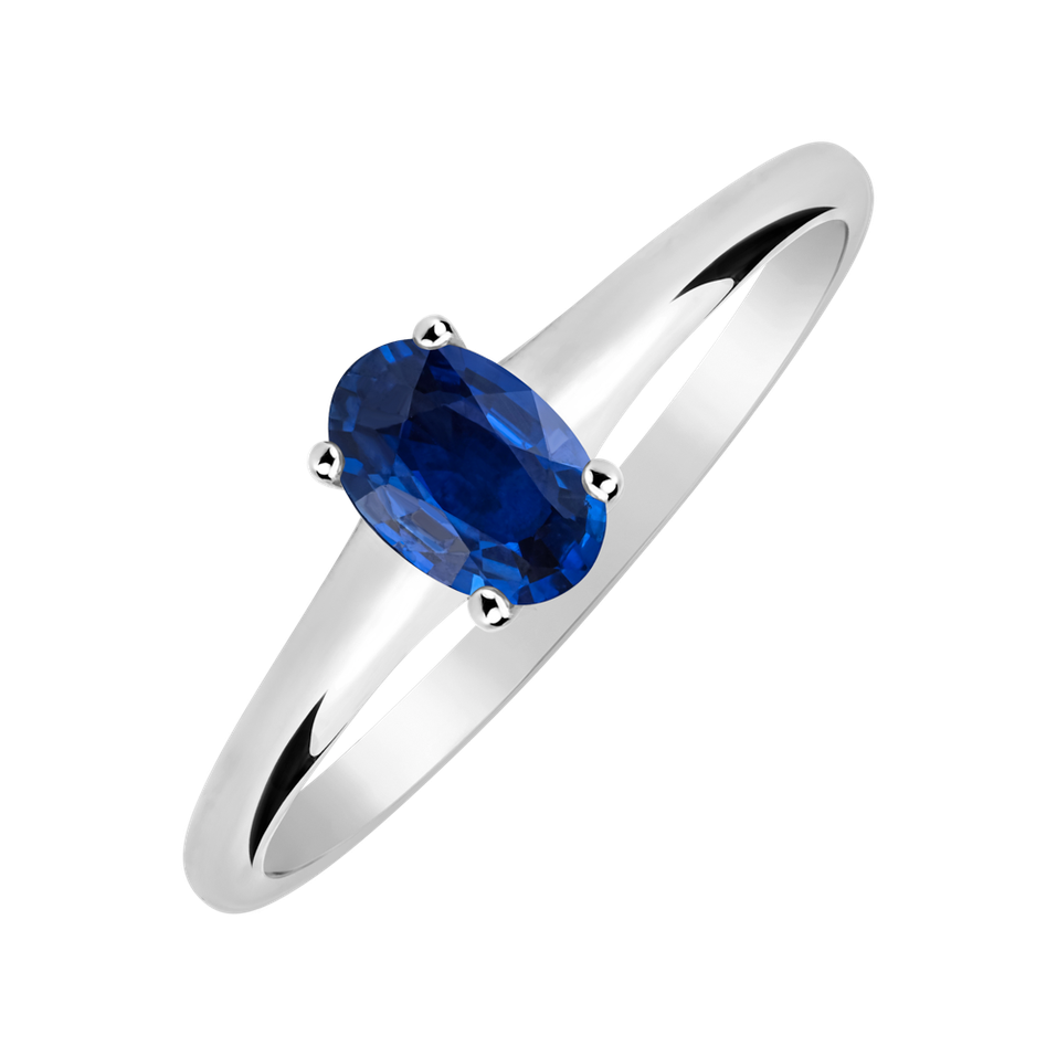 Ring with Sapphire Mystic Light