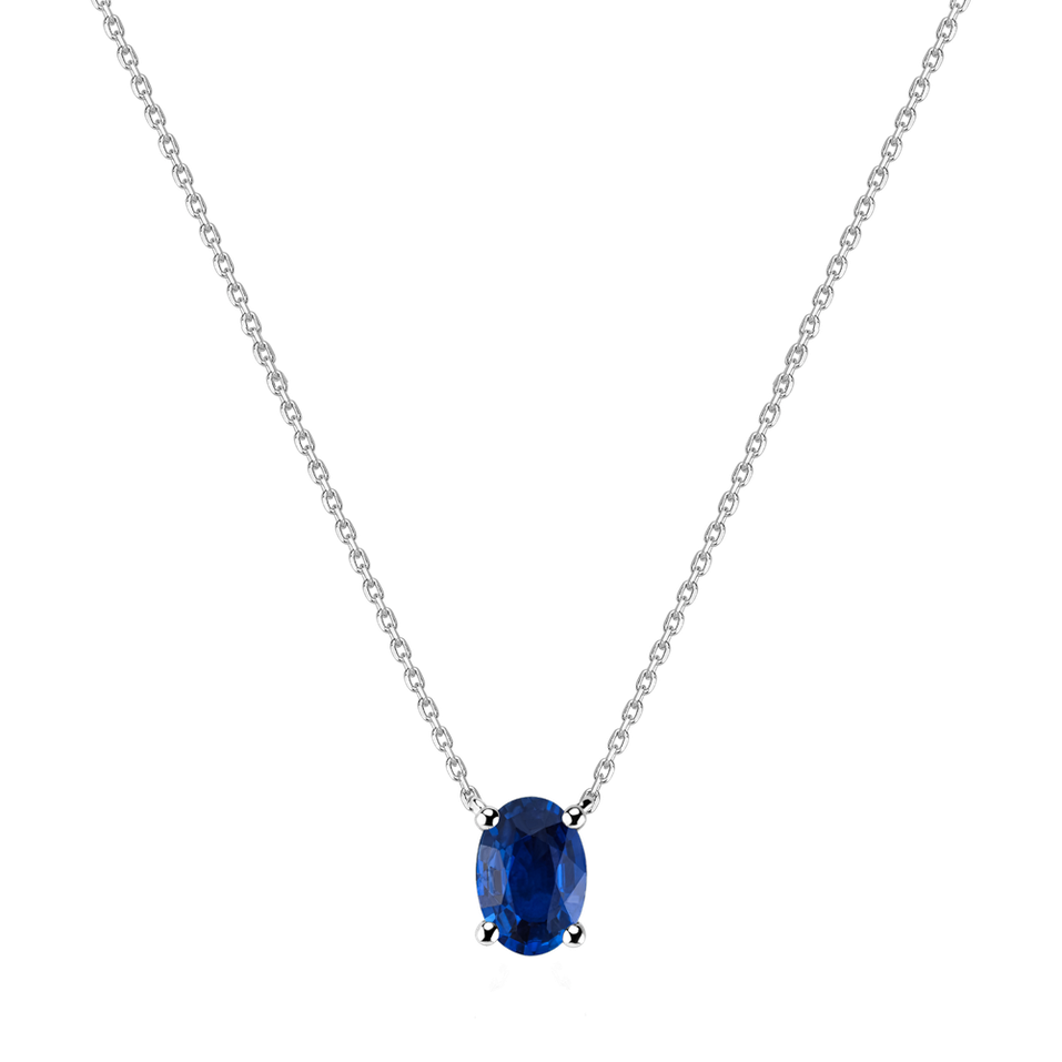 Necklace with Sapphire Mystic Depth