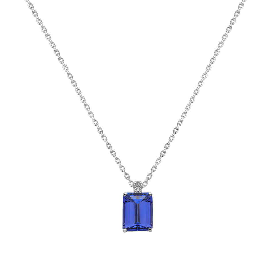 Diamond necklace with Tanzanite Mireth