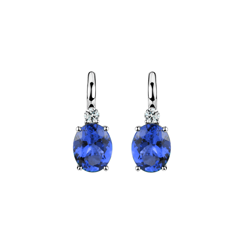 Diamond earrings with Tanzanite Asuan