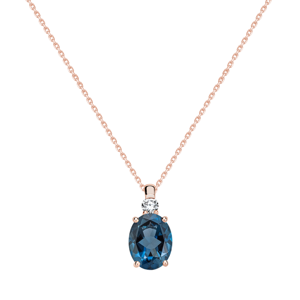 Diamond necklace with Topaz Asuan