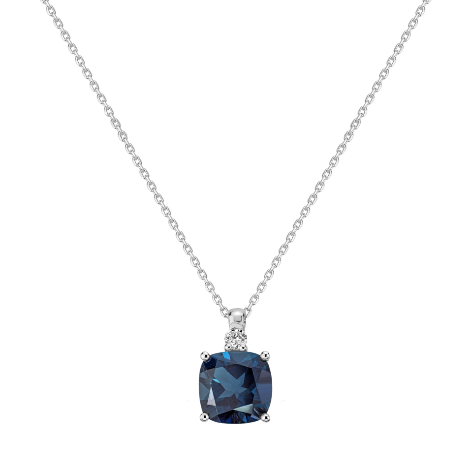 Diamond necklace with Topaz The Countess