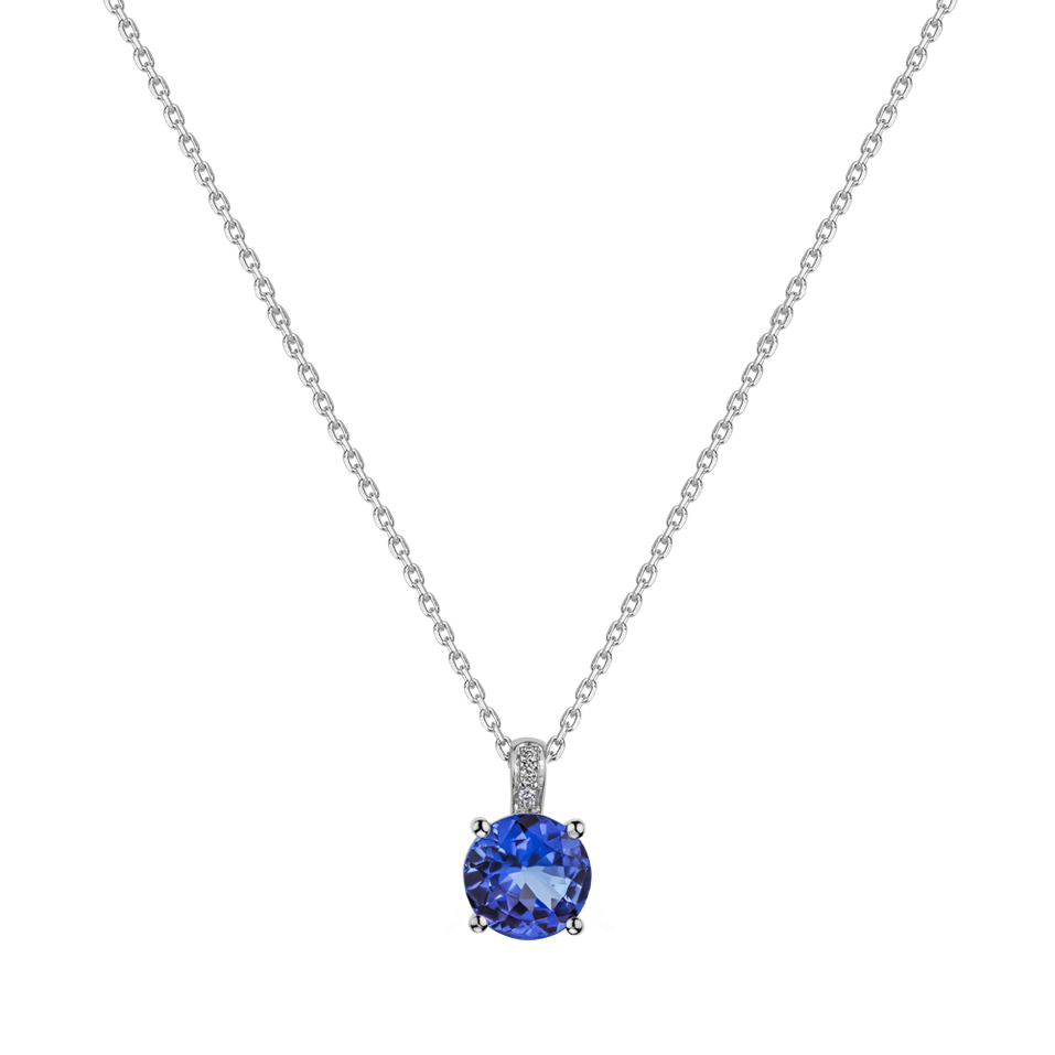 Diamond necklace with Tanzanite Zephyrine