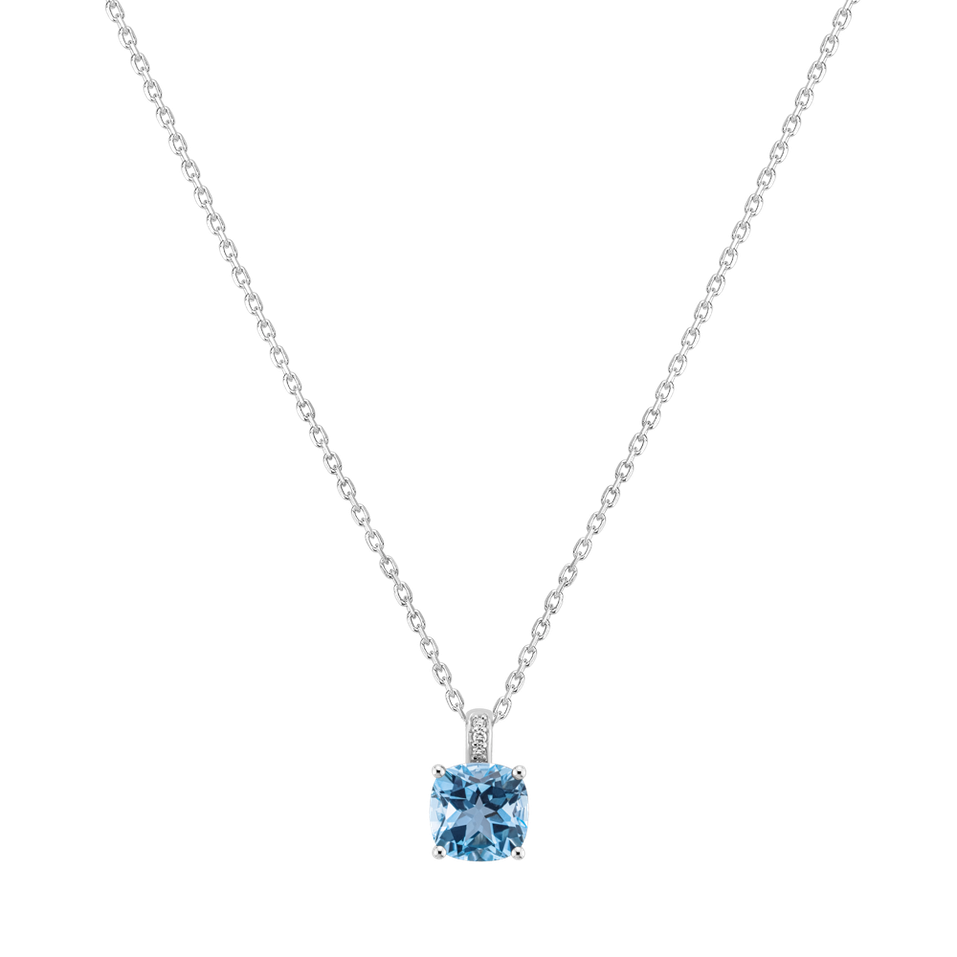 Diamond necklace with Topaz Amariel