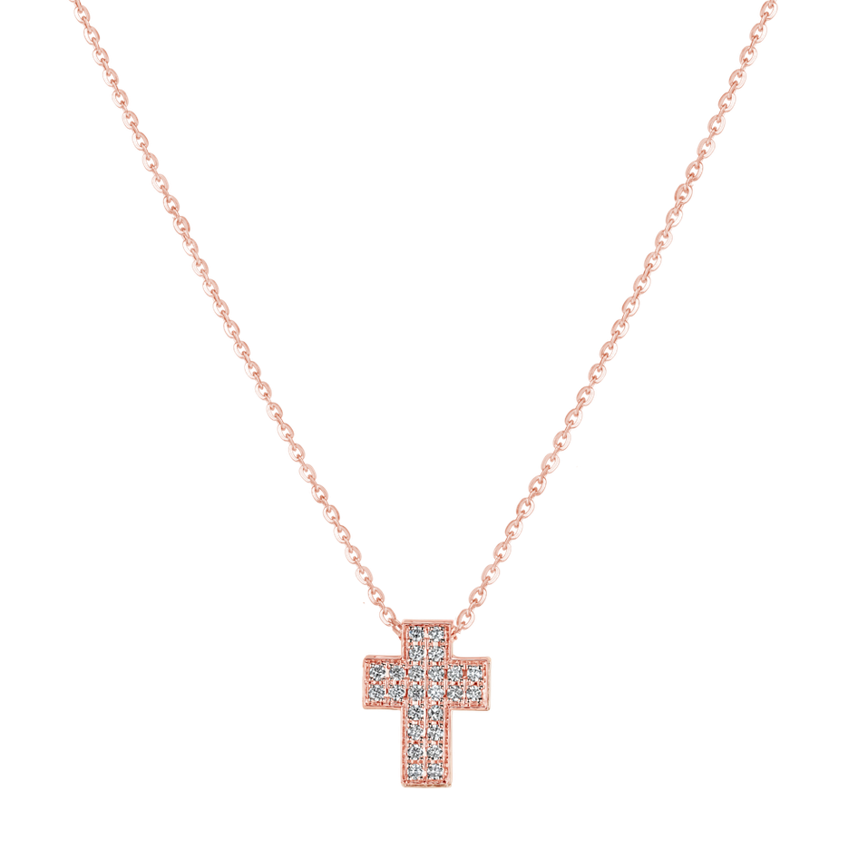 Diamond necklace Divine Cross