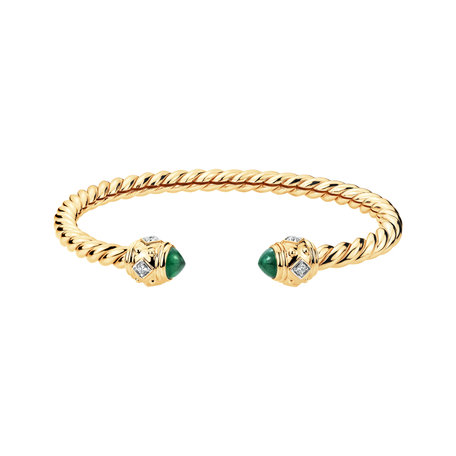 Diamond bracelet with Emeralds Ramiya