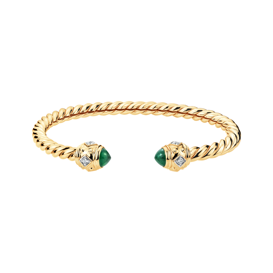 Diamond bracelet with Emeralds Ramiya