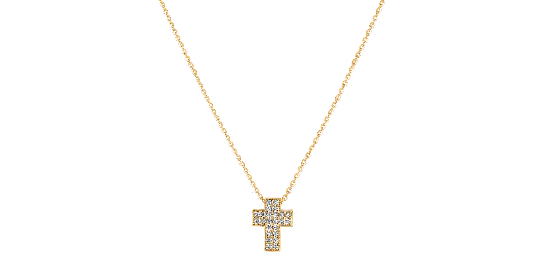 Diamond necklace Divine Cross