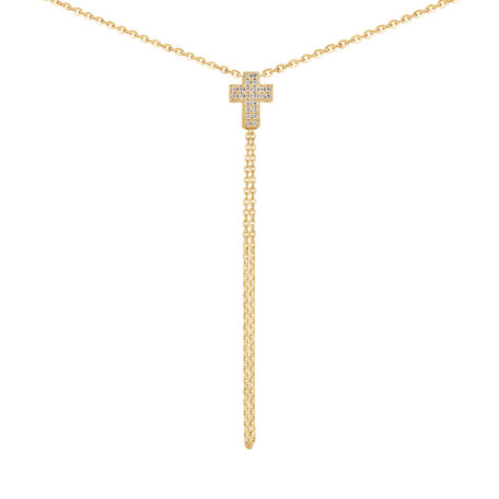 Diamond necklace Divine Cross