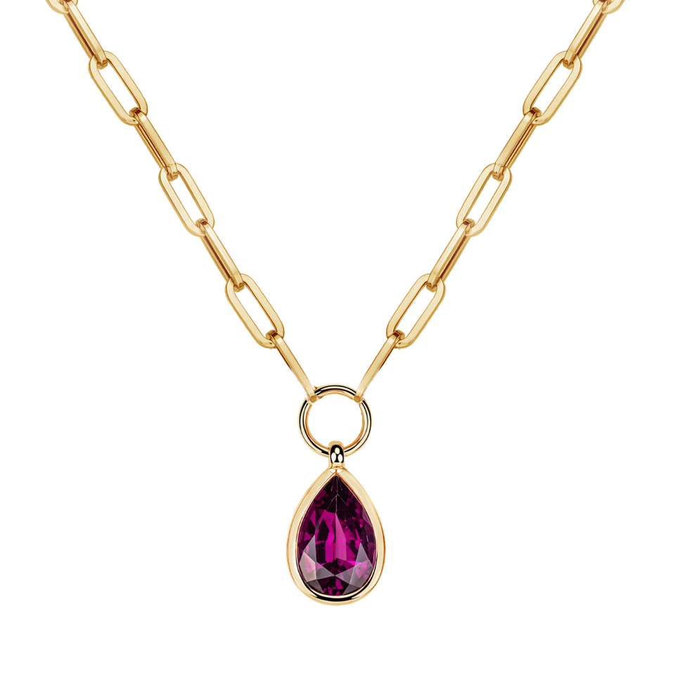 Necklace with Rhodolite Mrs.Vivienne