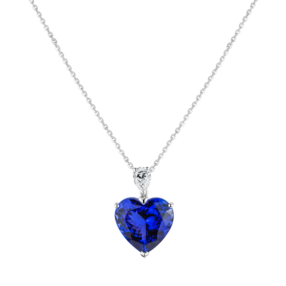 Diamond necklace with Tanzanite Euphoric Passion