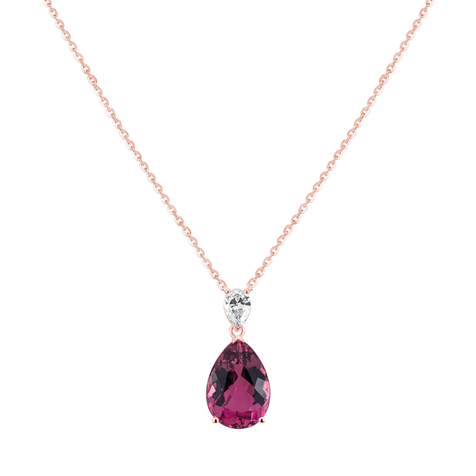 Diamond necklace with Tourmaline Talyra