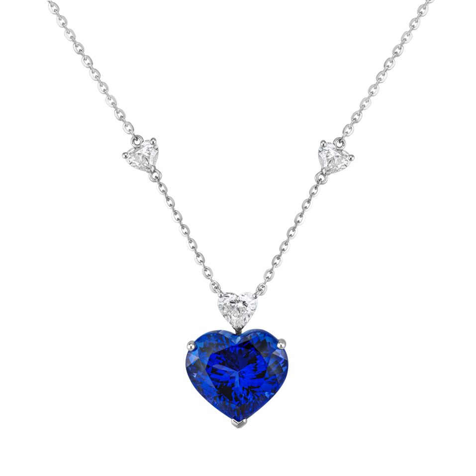 Diamond necklace with Tanzanite Oceanic Pulse