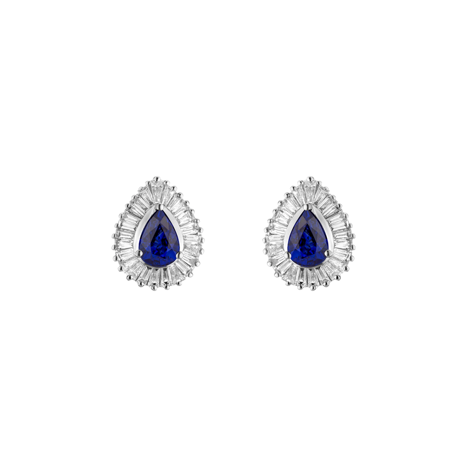 Diamond earrings with Sapphire Tryndamere