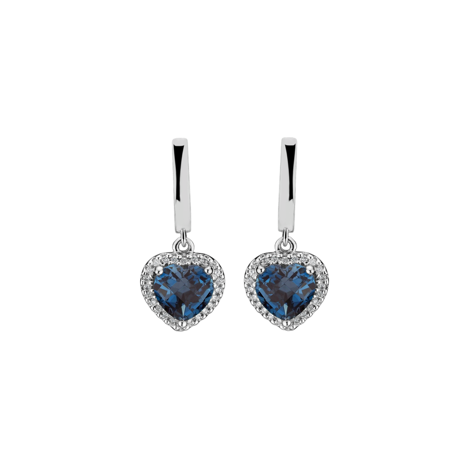 Diamond earrings with Topaz Sweet Infatuation