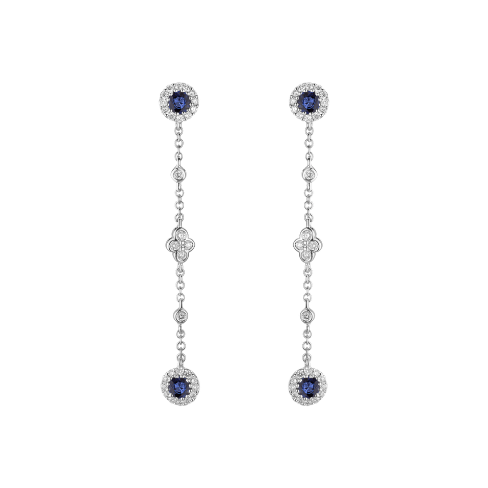 Diamond earrings and Sapphire Regal Echo