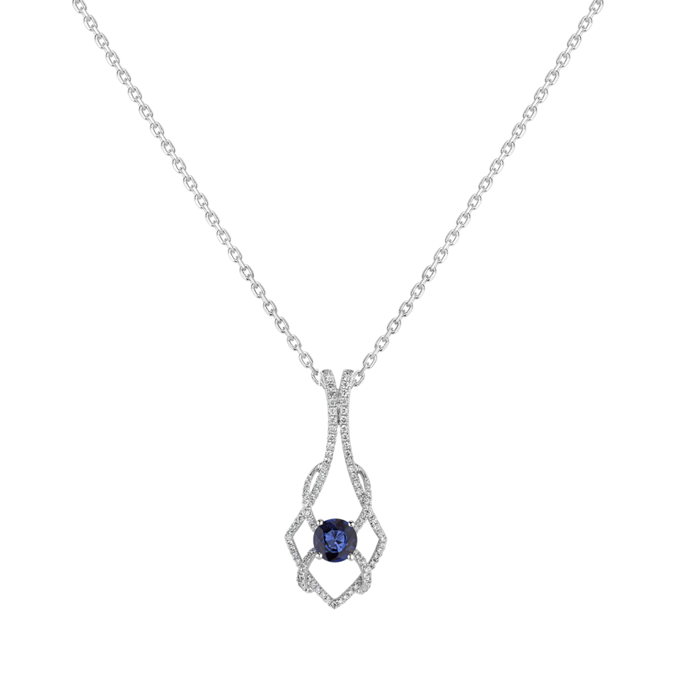 Diamond pendant with Sapphire Hold of Destiny