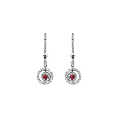 Diamond earrings and Ruby Rose Hope