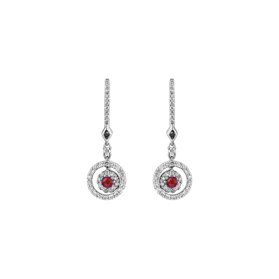 Diamond earrings and Ruby Rose Hope