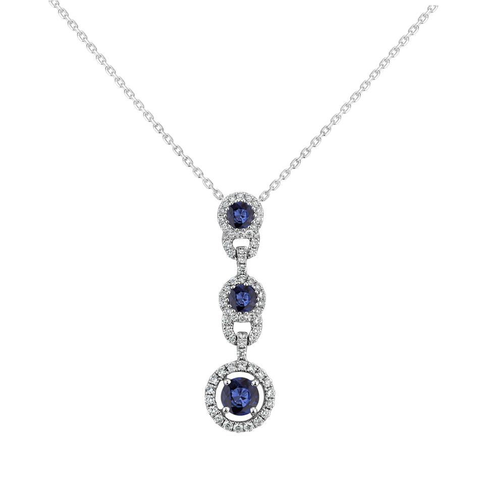 Diamond pendant with Sapphire Memorandum