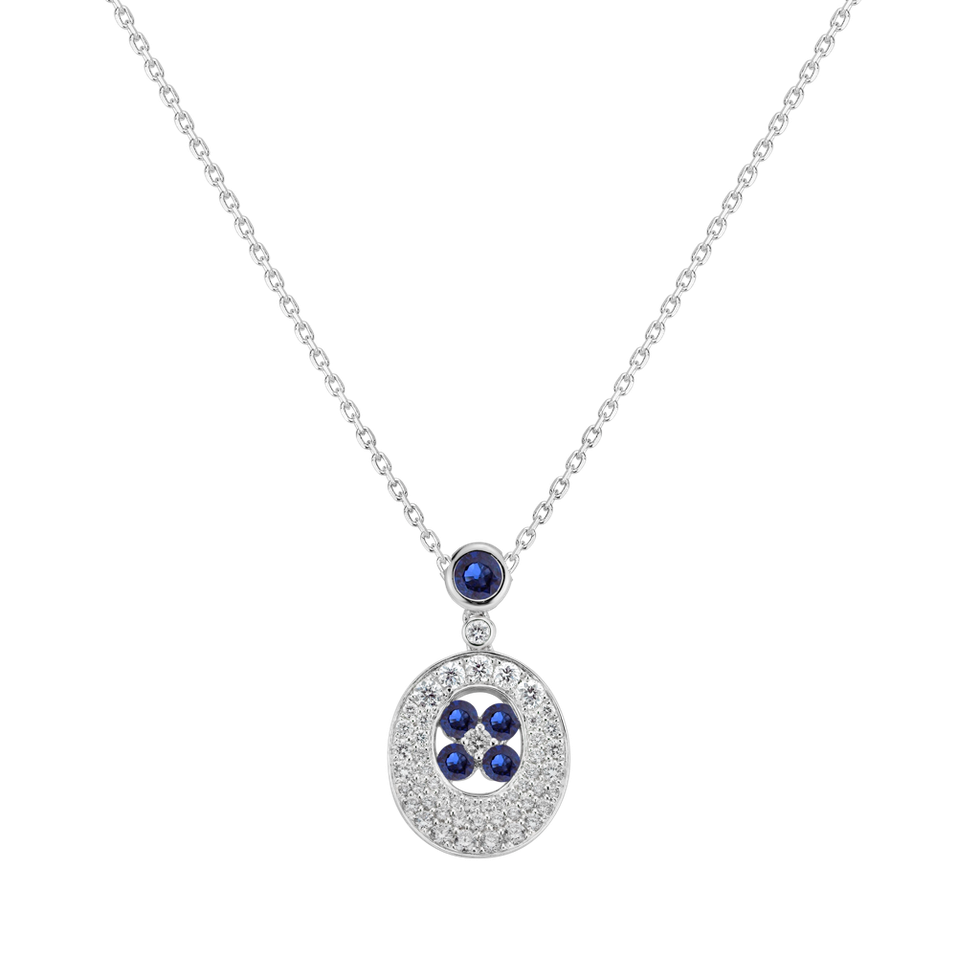 Diamond pendant with Sapphire Sutton