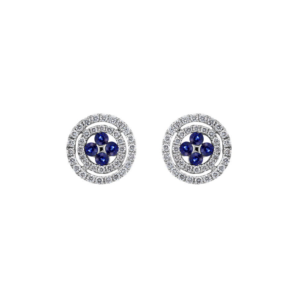 Diamond earrings and Sapphire Susanna