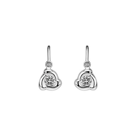 Children's diamond earrings Rose