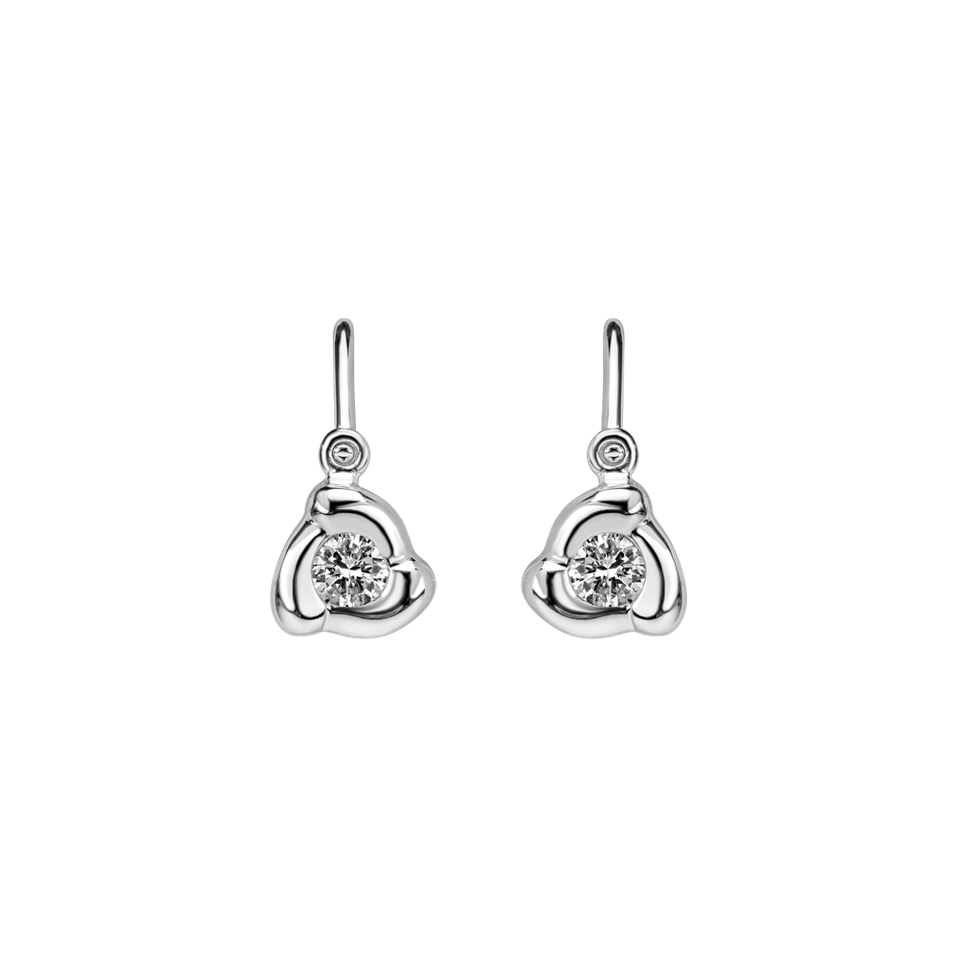 Children's diamond earrings Rose