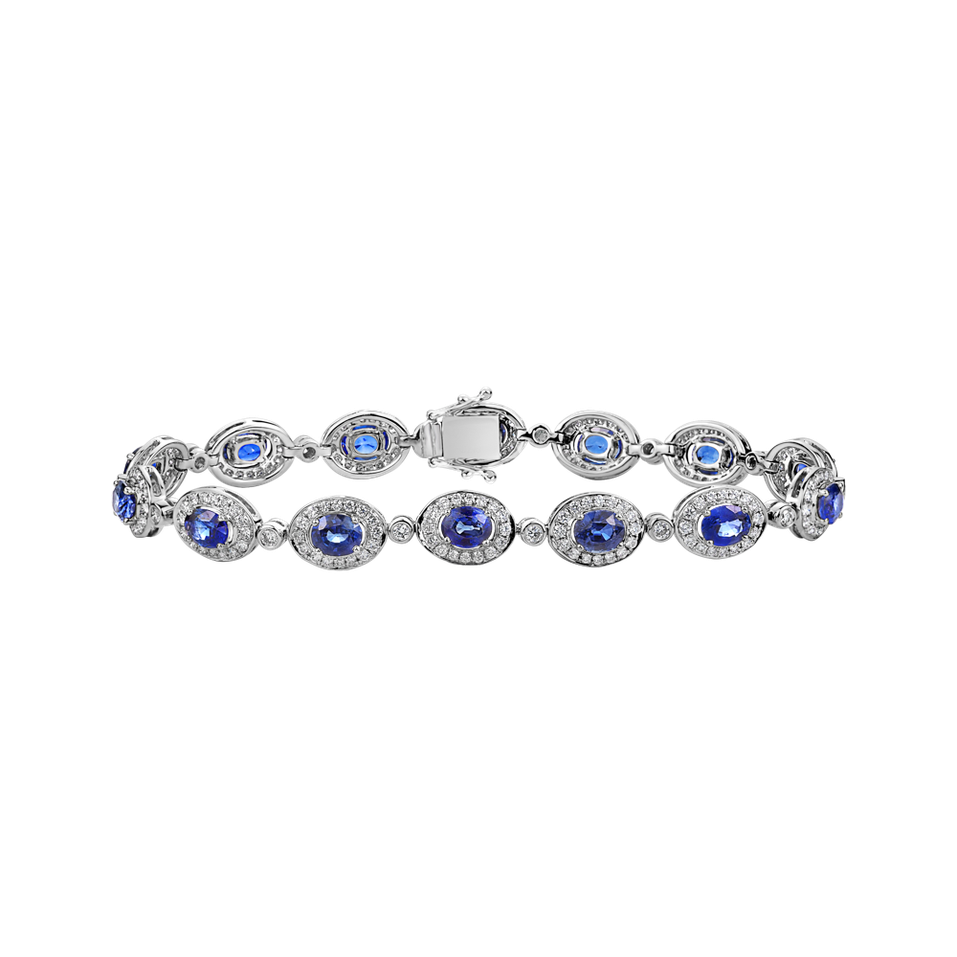 Diamond bracelet with Sapphire Xaverie