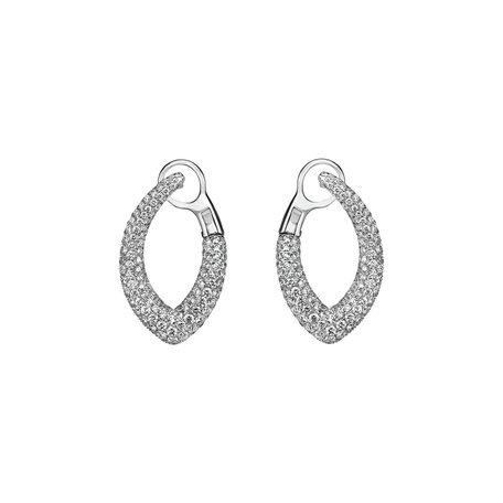 Diamond earrings Diamond Leaf