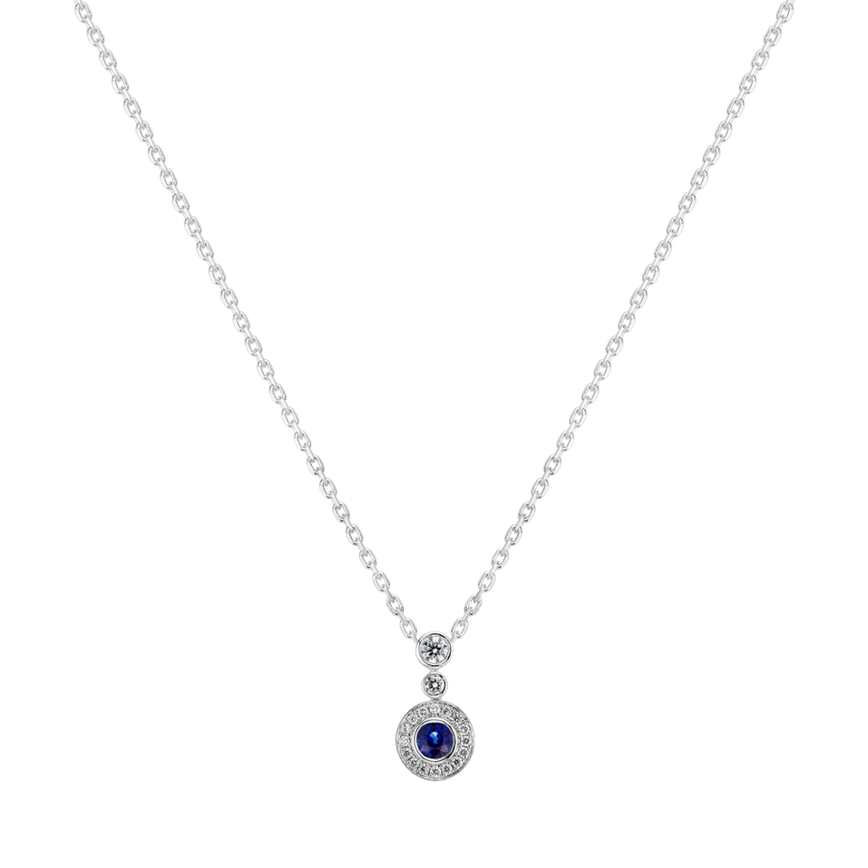 Diamond pendant with Sapphire Fairbreeze