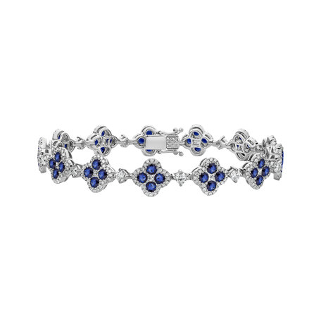 Diamond bracelet with Sapphire Sparkling Sky