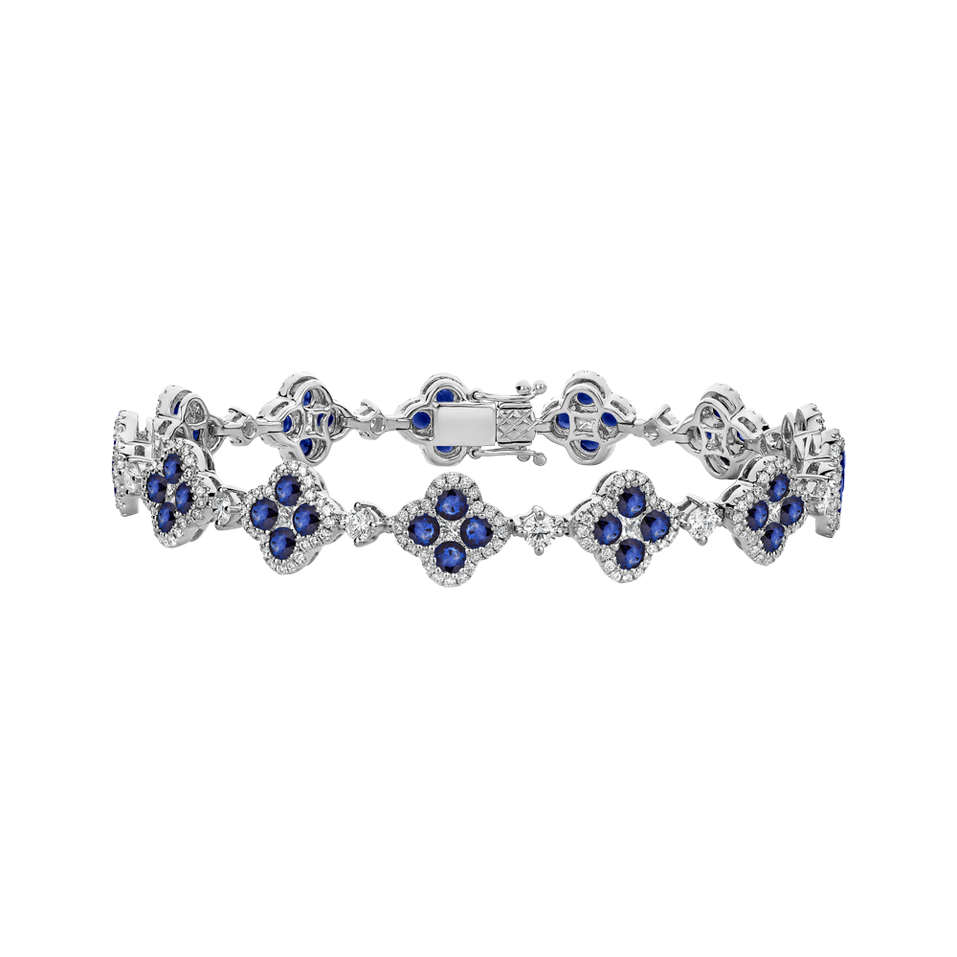 Diamond bracelet with Sapphire Sparkling Sky