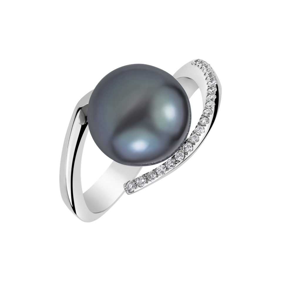 Diamond ring with Pearl Celestial Pearl     47060