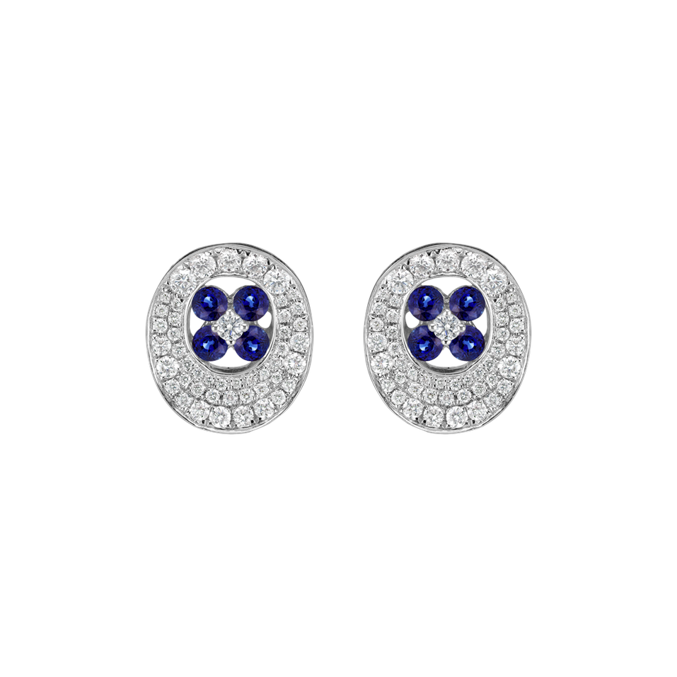 Diamond earrings and Sapphire Tatjana