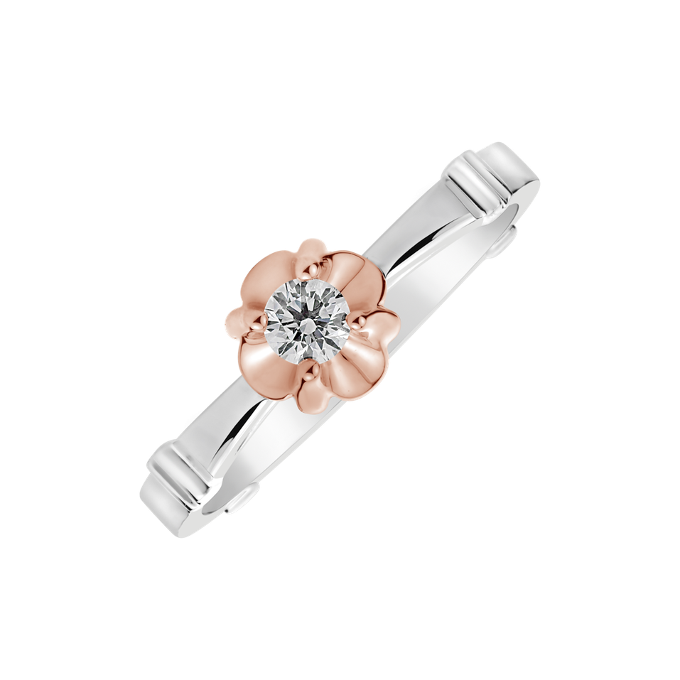 Diamond ring Pink Blossom