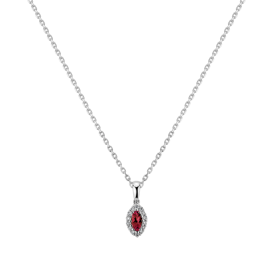 Diamond pendant with Ruby Ramon