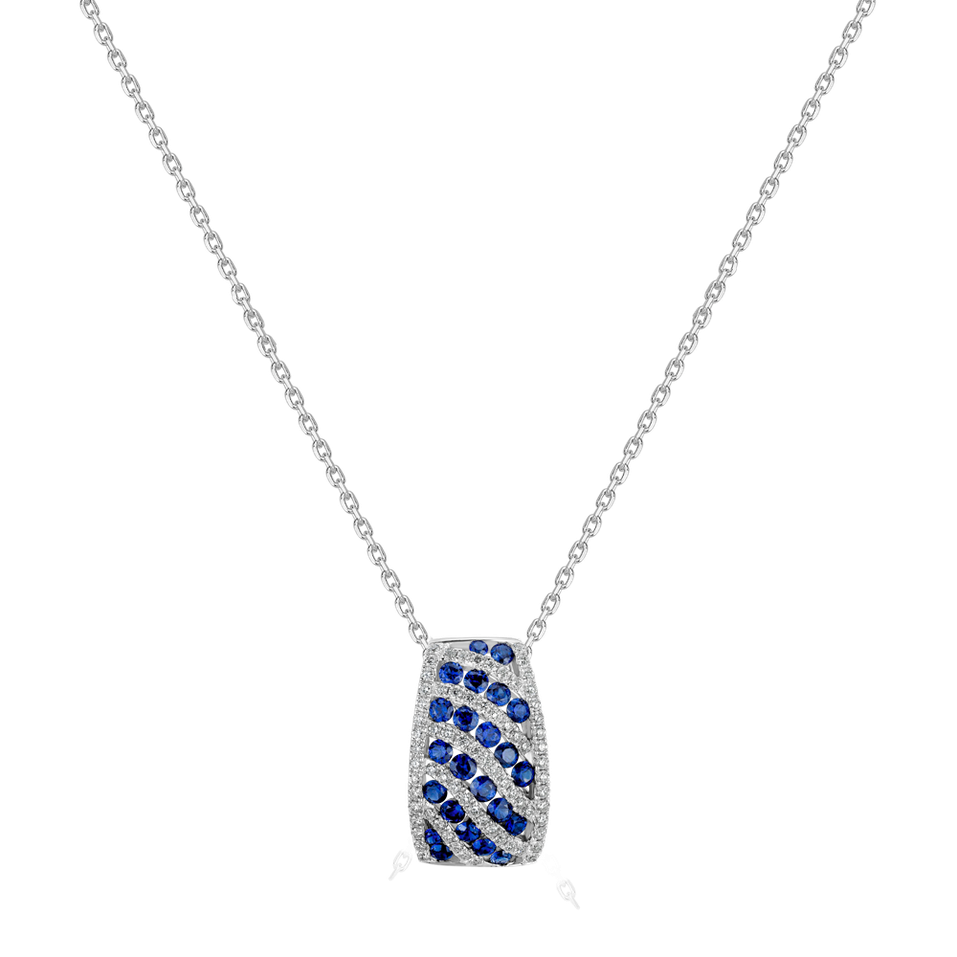 Diamond pendant with Sapphire Alexandria