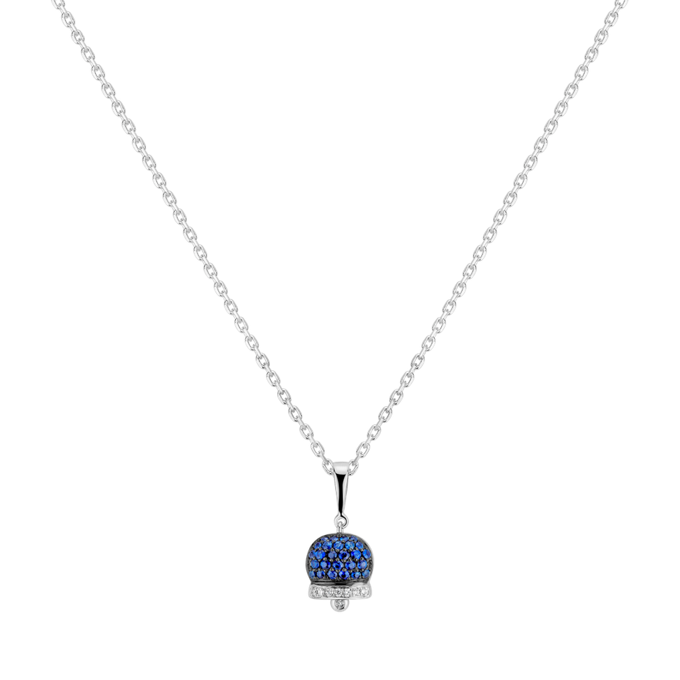 Diamond pendant with Sapphire Hell Bell