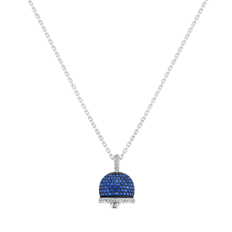 Diamond pendant with Sapphire Elida