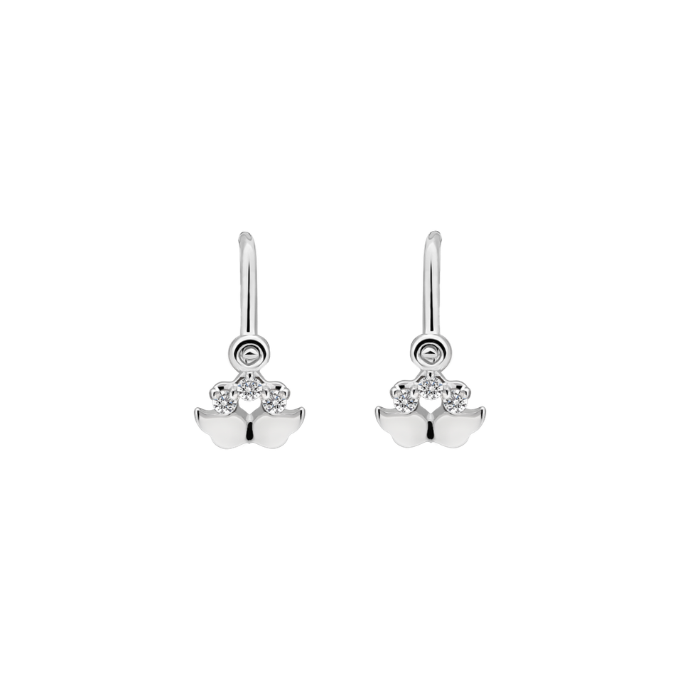 Children's diamond earrings Wings