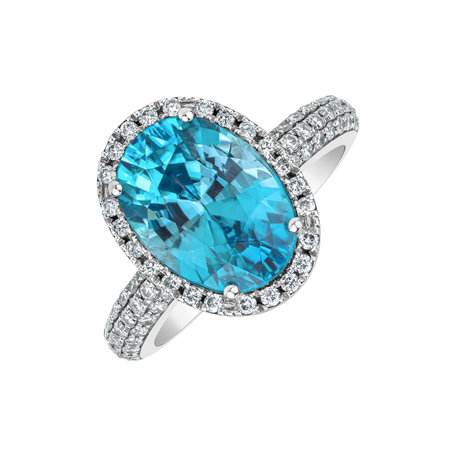 Diamond ring with Zircon Aphrodite Beauty