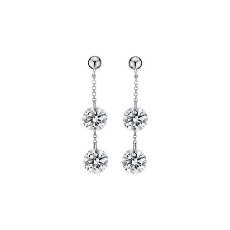 Diamond earrings Moonlight Waterfall