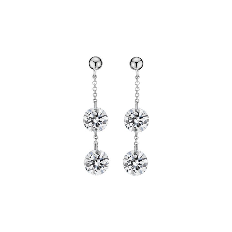 Diamond earrings Moonlight Waterfall