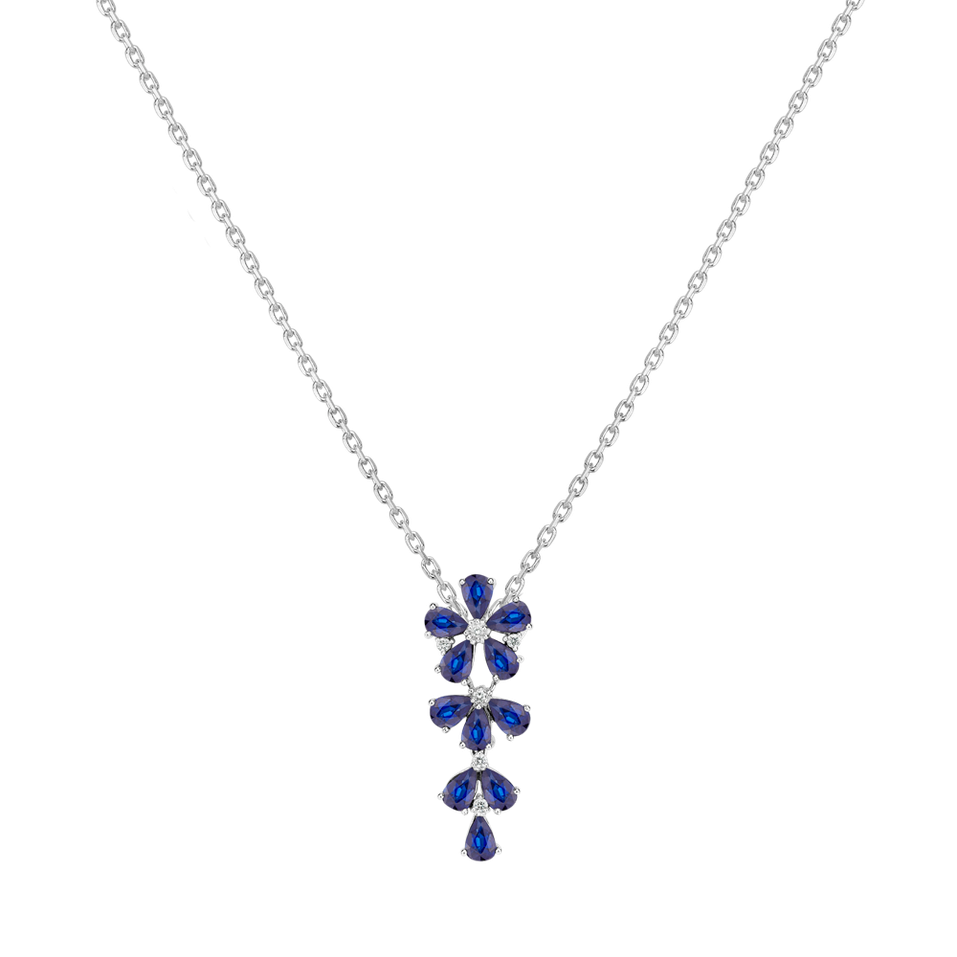 Diamond pendant with Sapphire Reagan