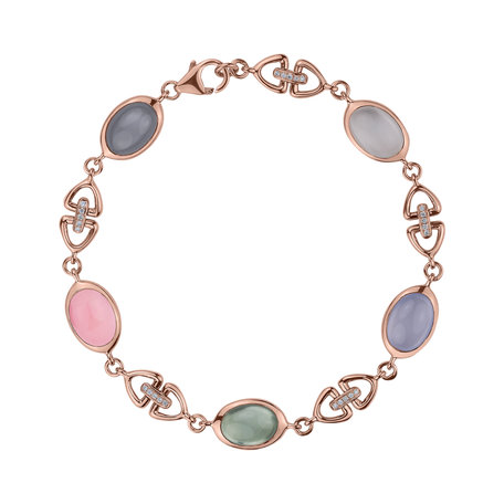 Diamond bracelet with gemstone Rainbow Rain