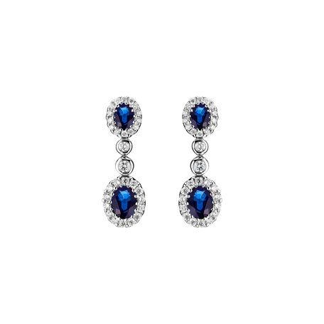 Diamond earrings and Sapphire Sapphire Jealousy