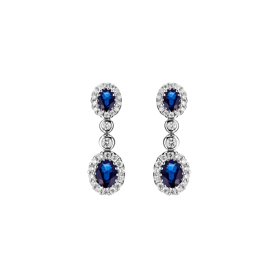 Diamond earrings and Sapphire Sapphire Jealousy