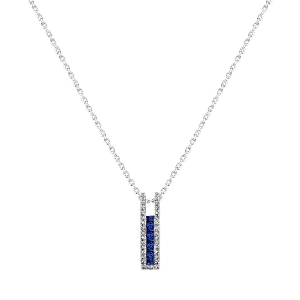 Diamond pendant with Sapphire Vincinne