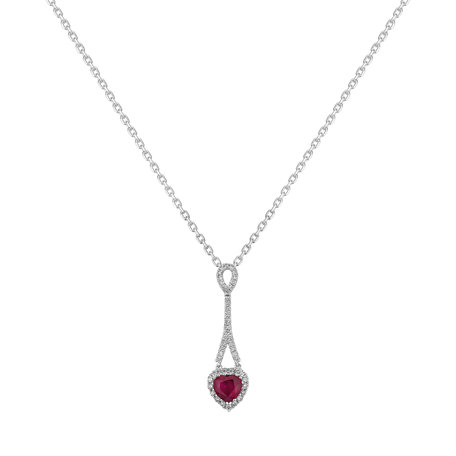 Diamond pendant with Ruby Archaic